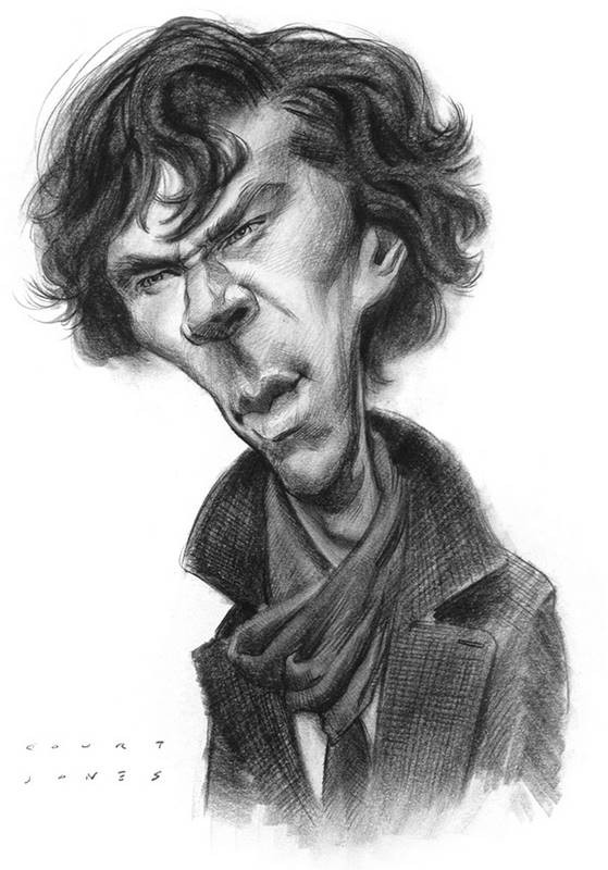  final sketch Benedict Cumberbatch caricature