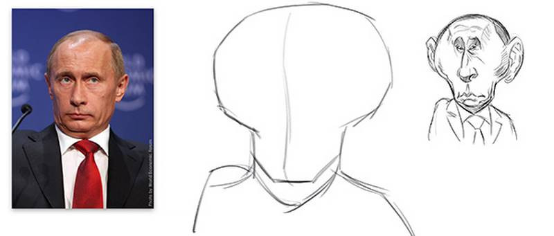 light bulbshape of the head sketch