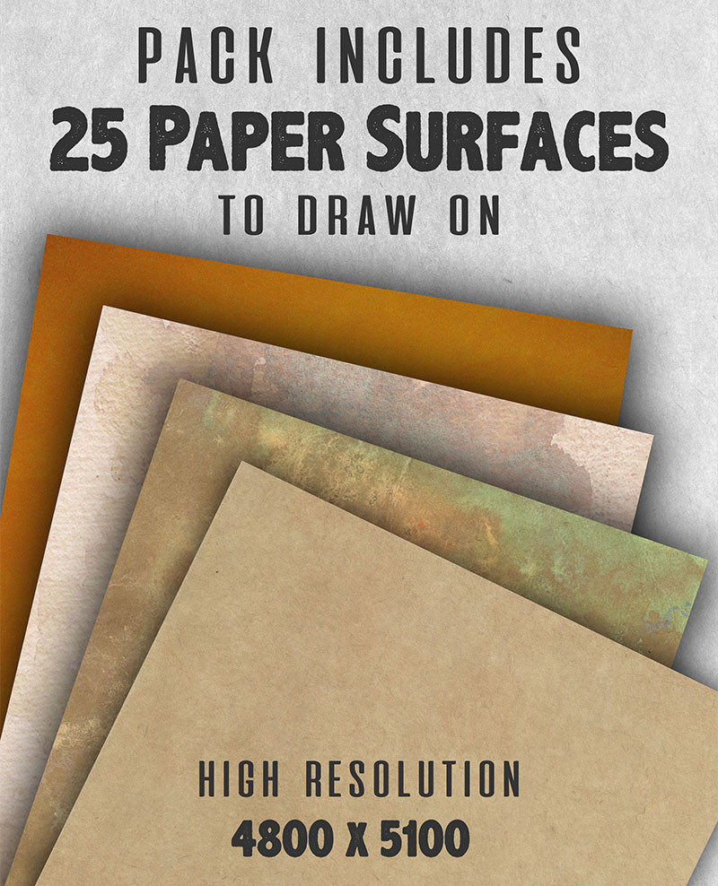 Hi Resolution Paper Textures for Digital Artists