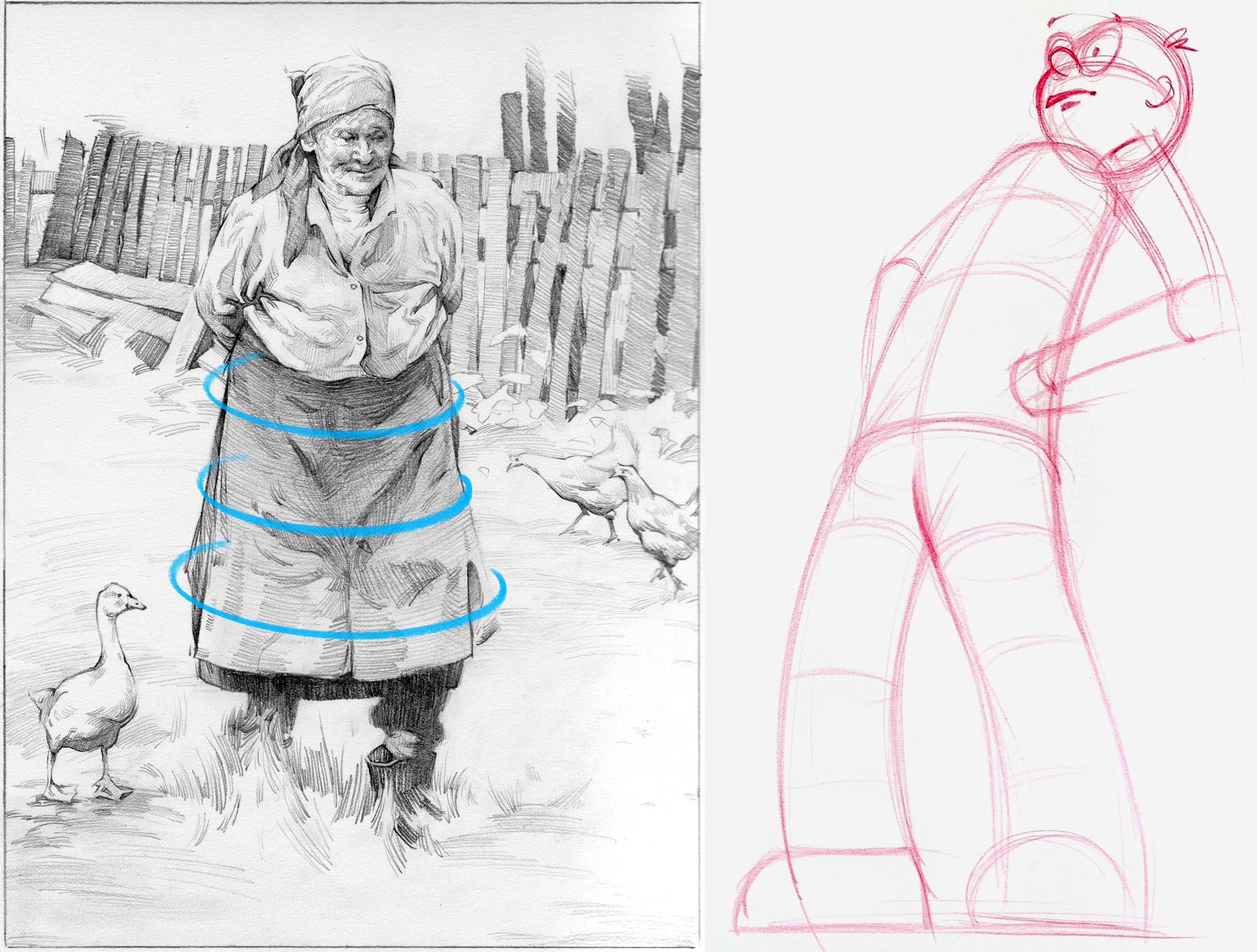 LIVE DEMO: Drawing Female Figures - Female Figure Construction, Poses And  Design 