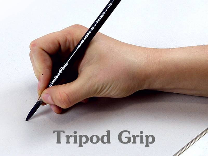 drawing tripod grip