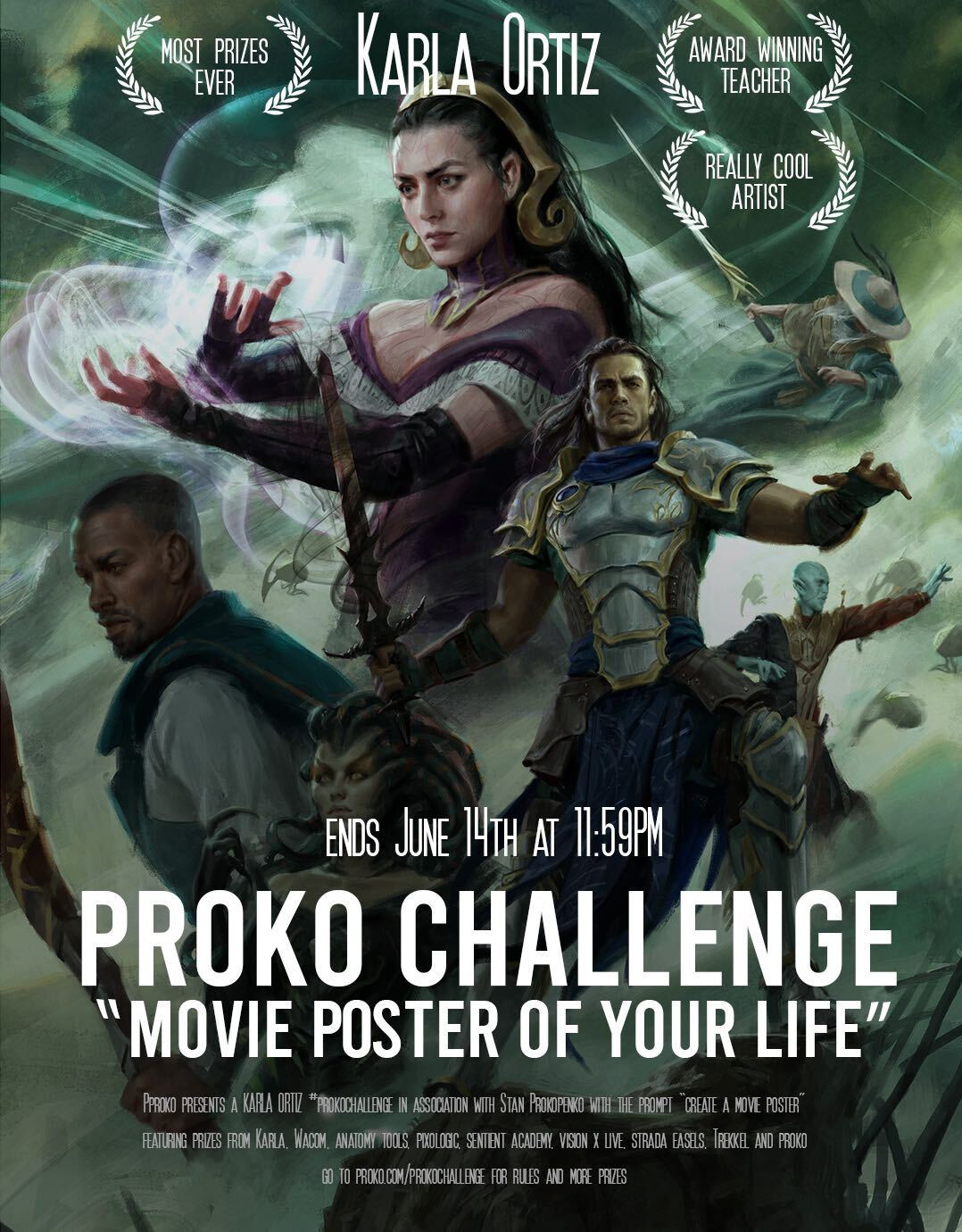 Karla Ortiz Movie Poster Proko Challenge