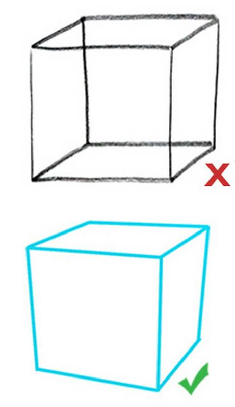 structure basics 3d correct approach to draw a 3d box