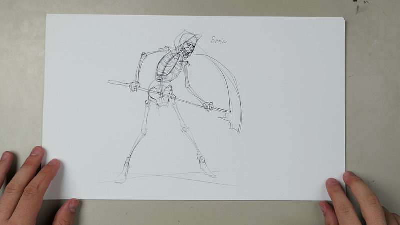 Proko - Assignment 6: Skeleton Drawing