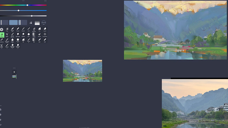 Proko - Demo: Heavy Paint Plein Air Demo of Ambient Lit Landscape