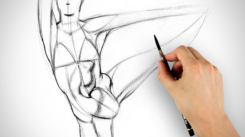 Proko - How to Draw Abs – Gesture Example 1