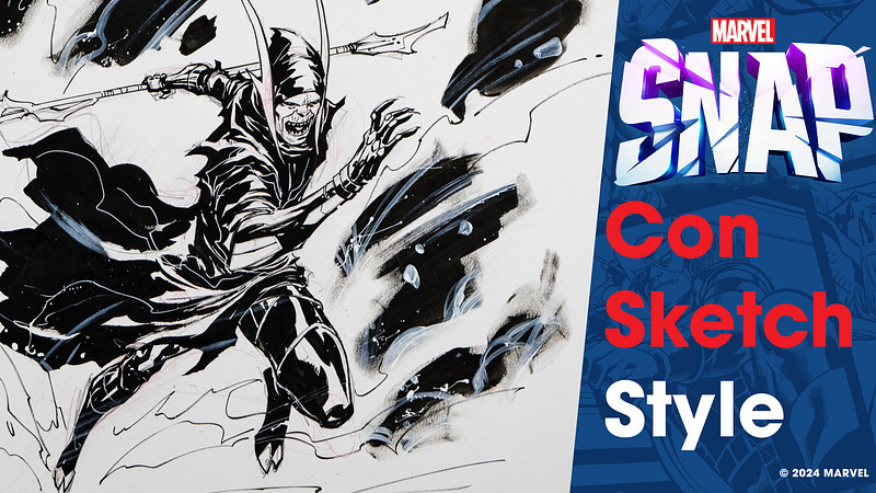 Proko - Ink with Energy - Drawing a Villain for Marvel Snap