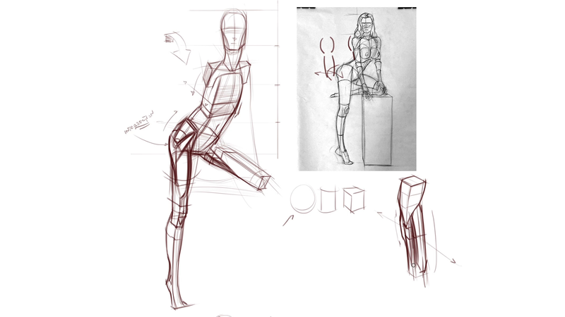 Proko - Student Critique: 2 Simplifying Anatomy