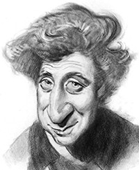 gene wilder caricature