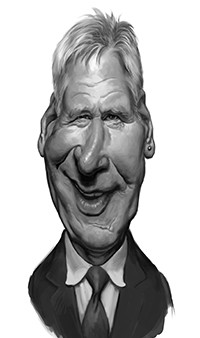 Harrison Ford Caricature