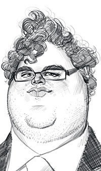 Josh Gad Caricature