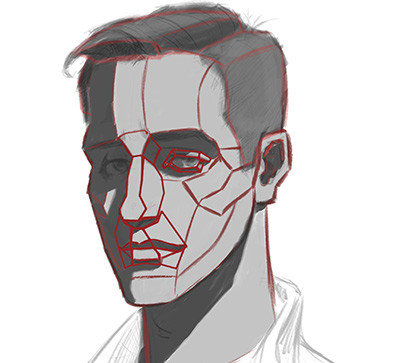 features cast shadows