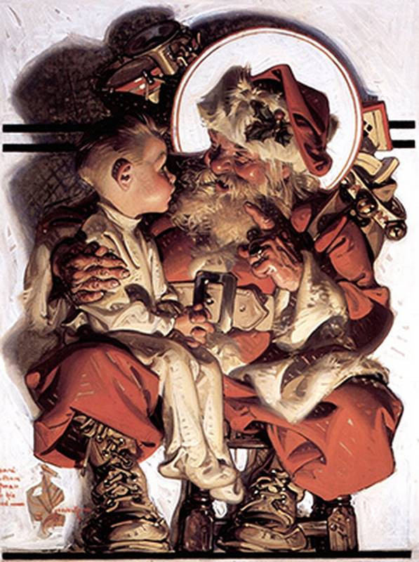 leyendecker santa and boy