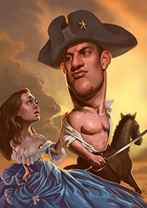 rob gronkowski caricature