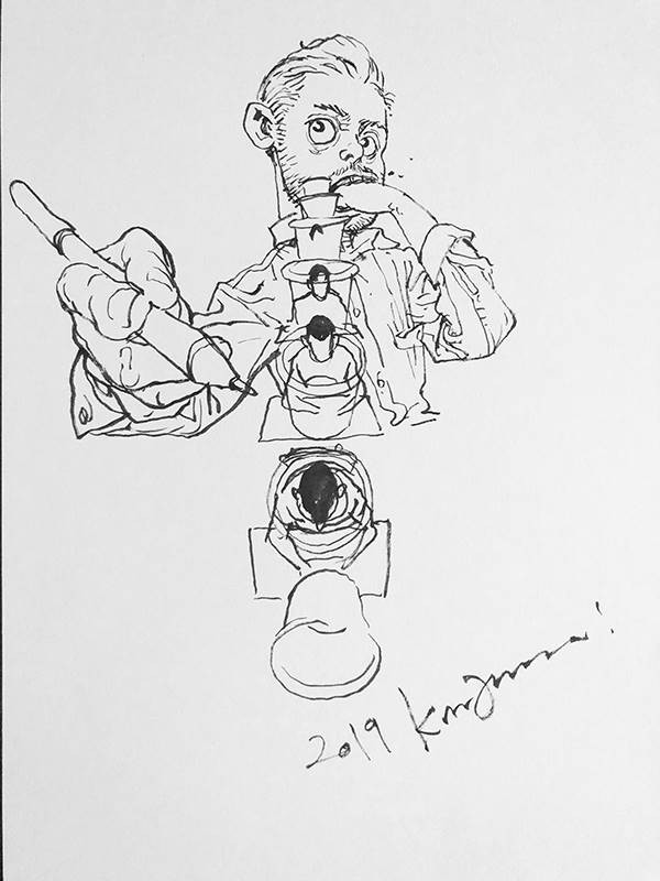 Kim Jung Gi drawing of Stan