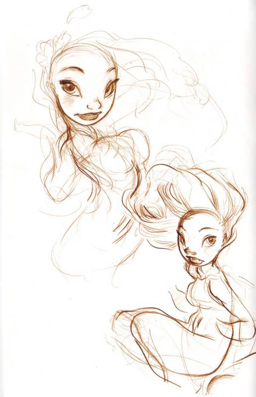 chris sanders girl doodles