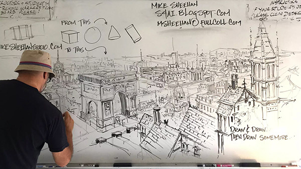 Mike Sheehan Whiteboard Sketch