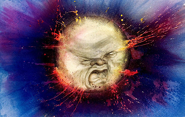 ralph steadman moon illustration