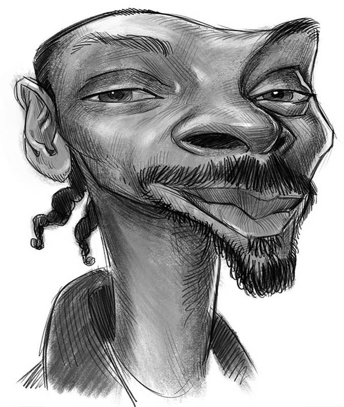 snoop dogg caricature spirit animal sketch