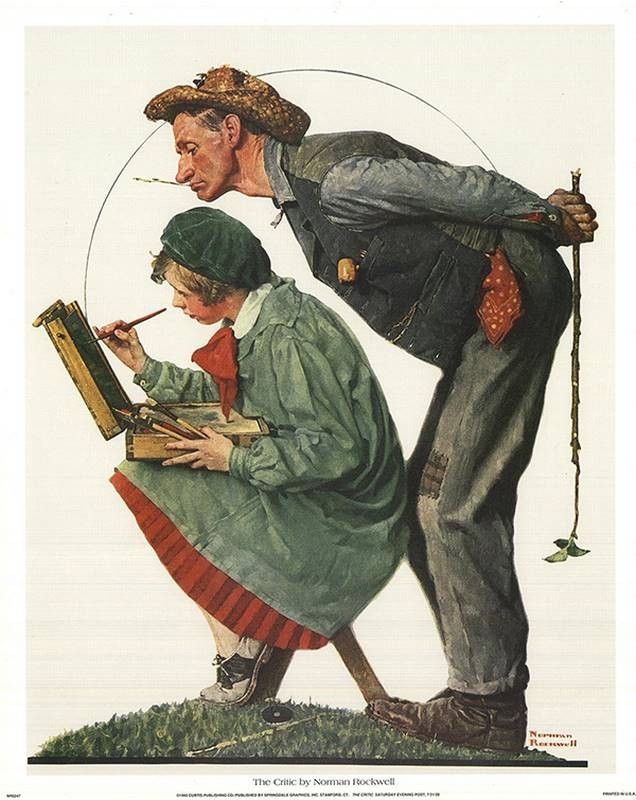 norman rockwell the critic