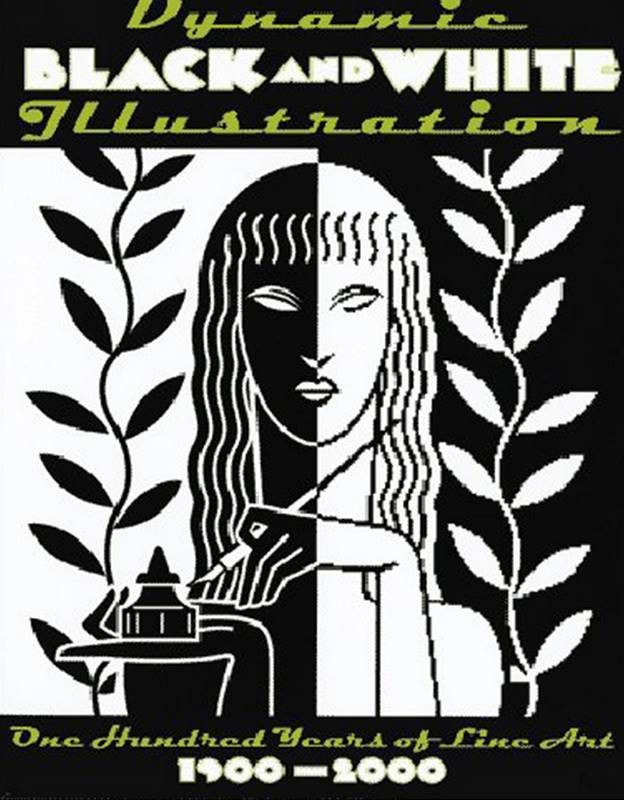 dynamic black and white illustrations