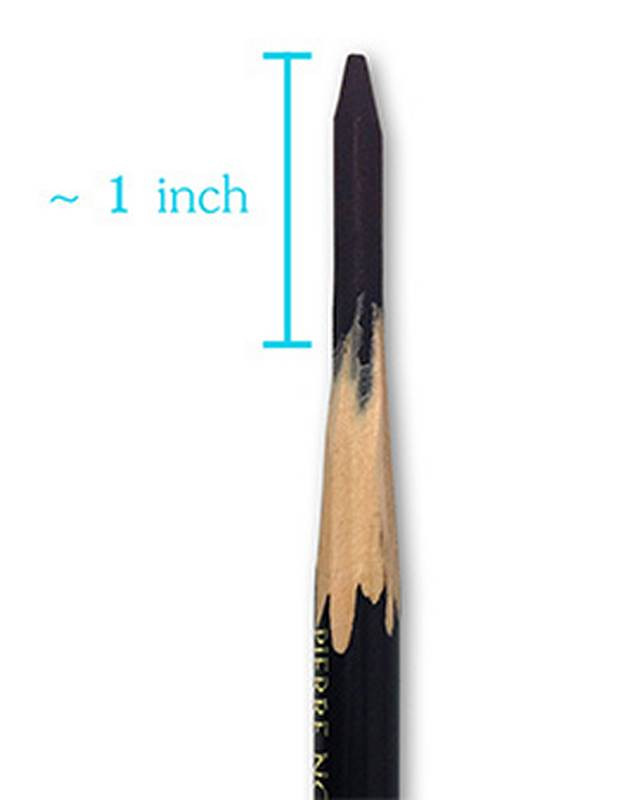 shave one inch off pencil