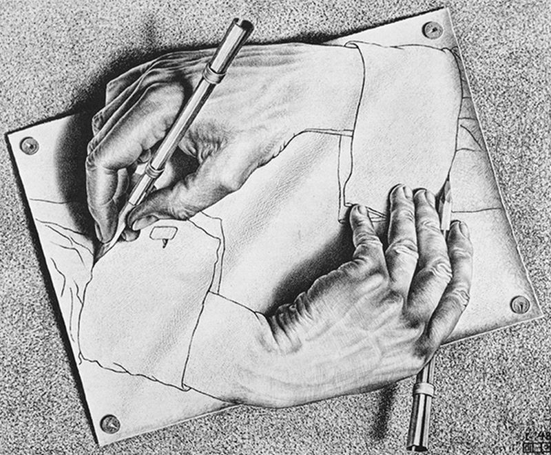 Escher hands