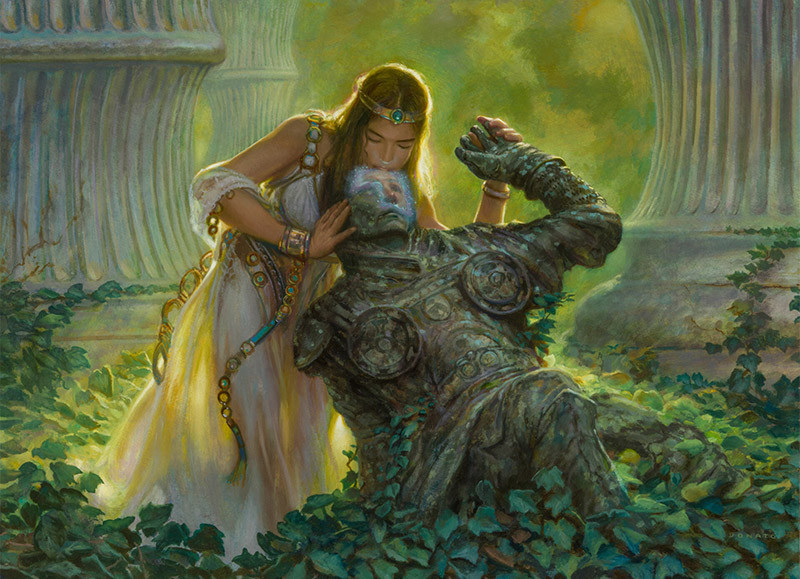 donato giancola throne of eldraine kiss art
