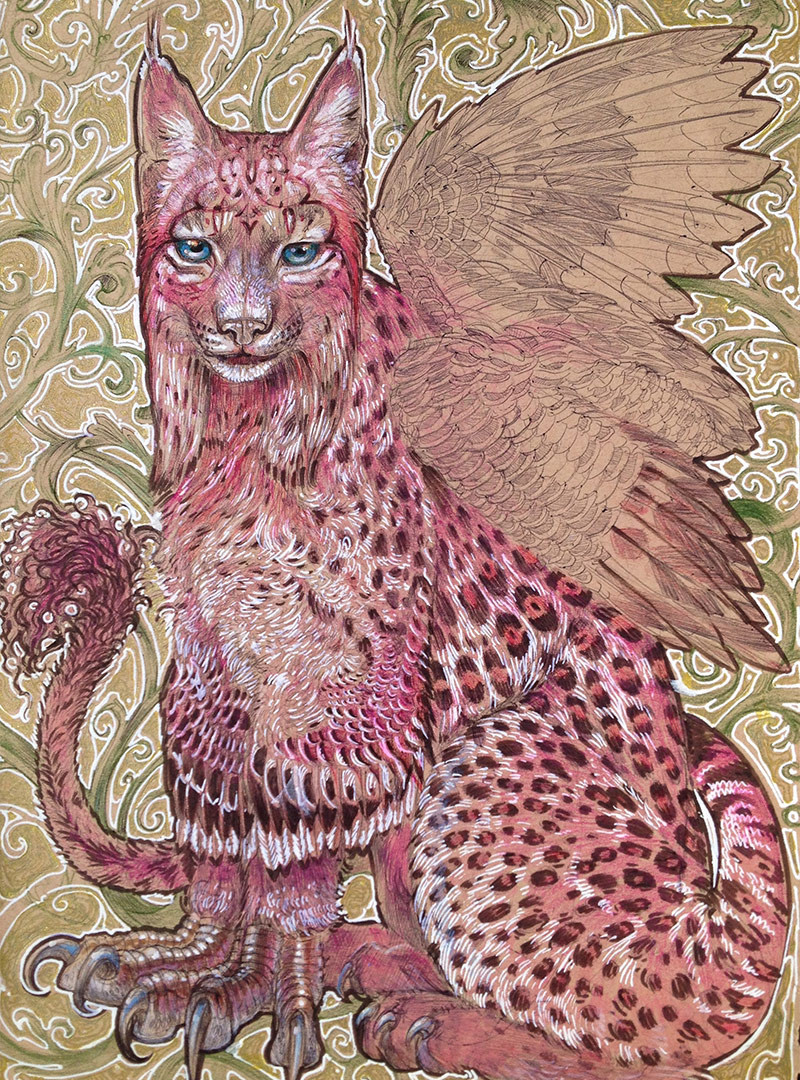 pink lynx commisoned by marshall by april solomon