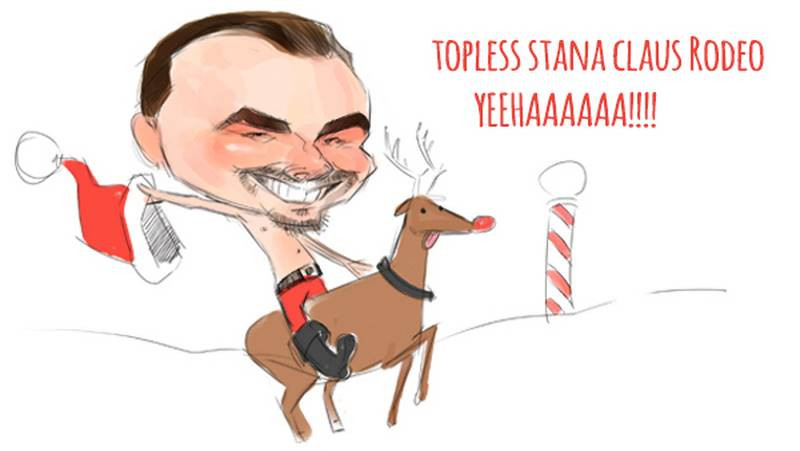 stan prokopenko riding reindeer