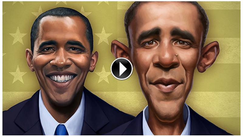 caricature 101 barak obama