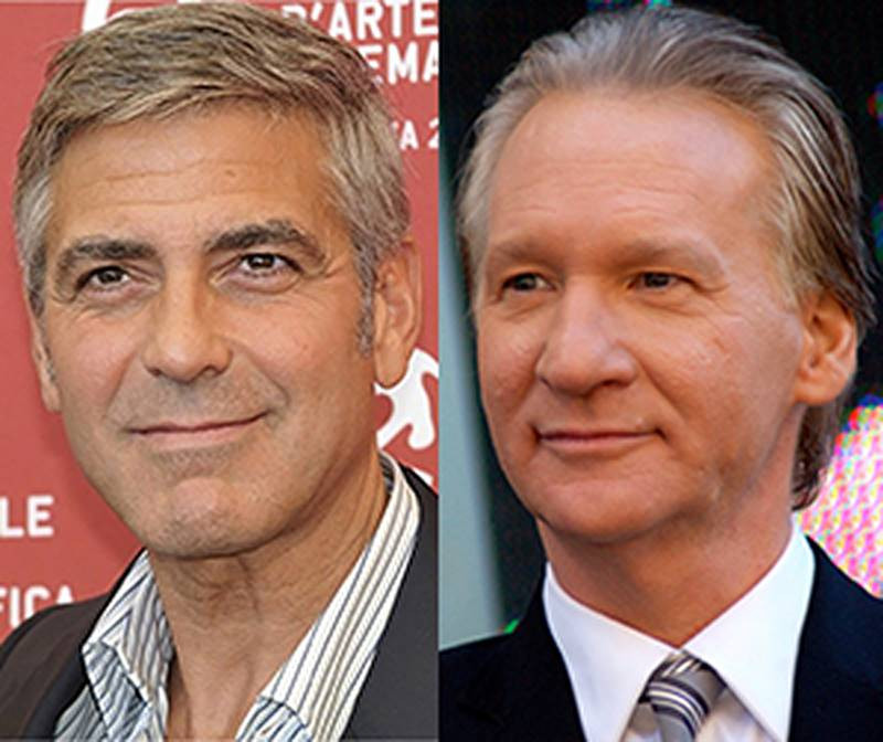 george cloney bill maher photo references