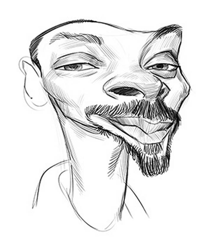 snoop dogg caricature spirit animal sketch