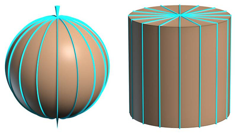 halloween perspective tricks sphere cylinder spacial lines