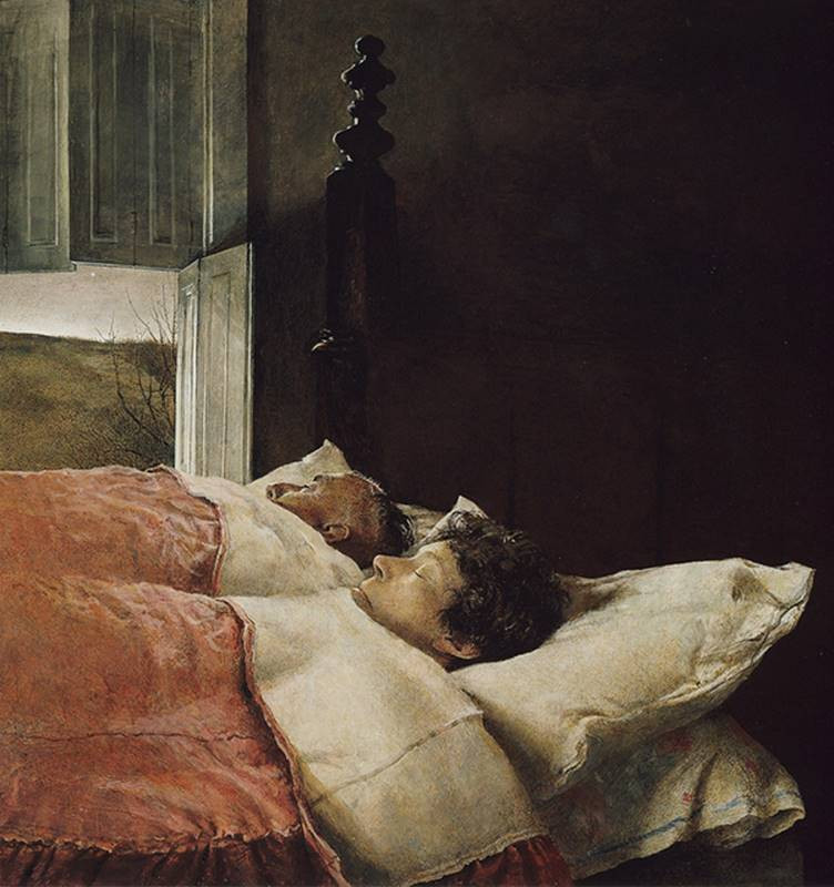 andrew wyeth sleeping couple