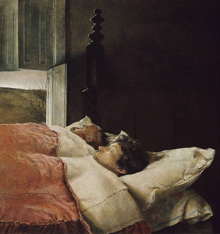 andrew wyeth sleeping couple