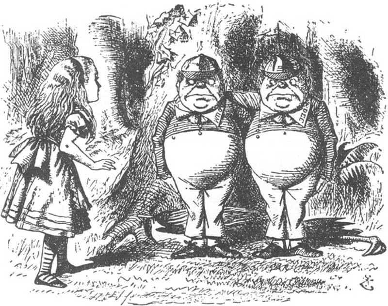 lewis carroll tweedle dee dumb