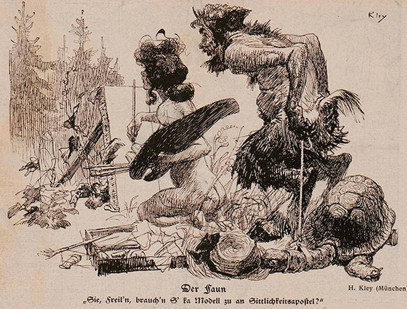 heinrich kley goat man