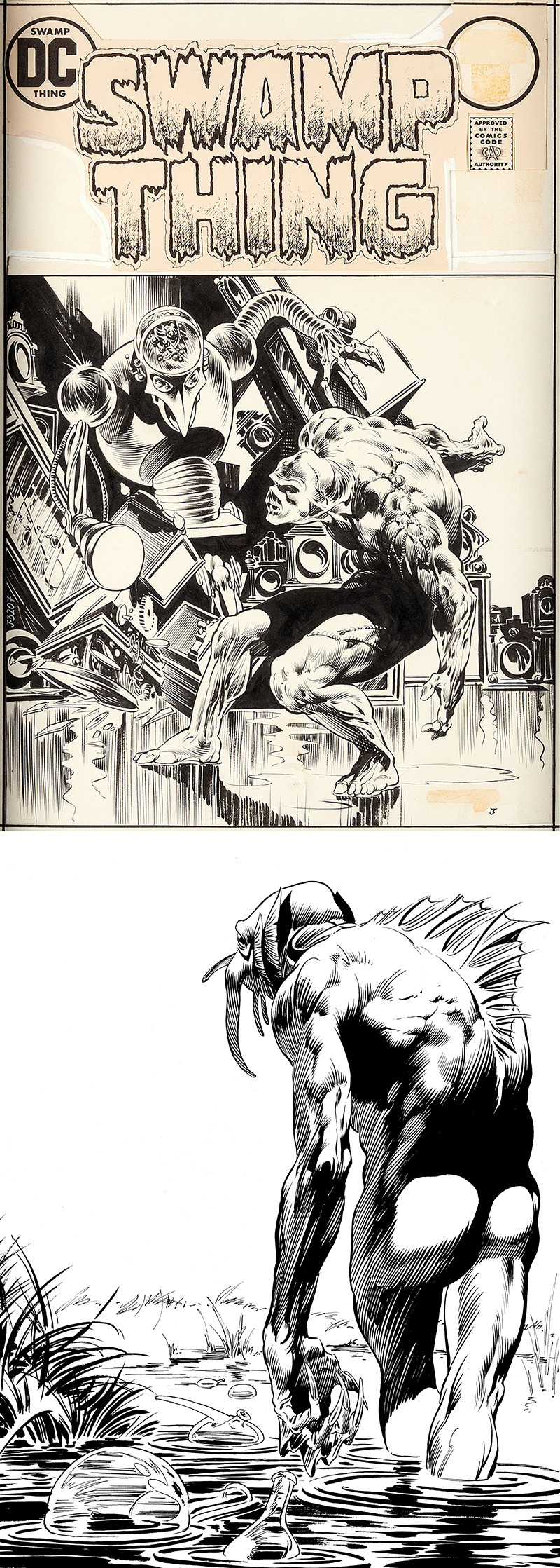 bernie wrightson swamp thing and creature draftsmen s3e17