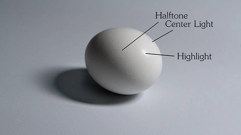 center light highlight halftone