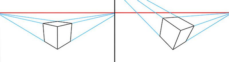converge to vanishing point tilt cube