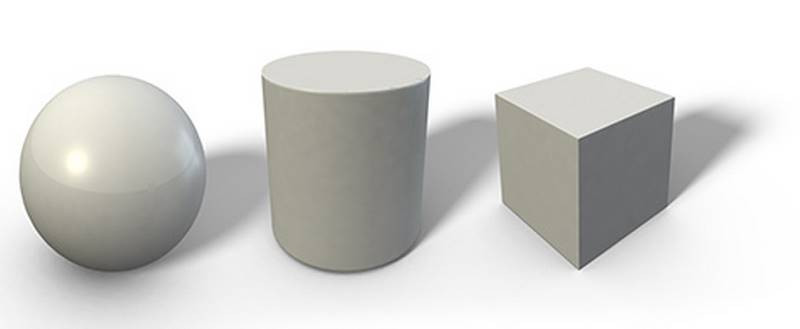 cylinders cubes spheres forms