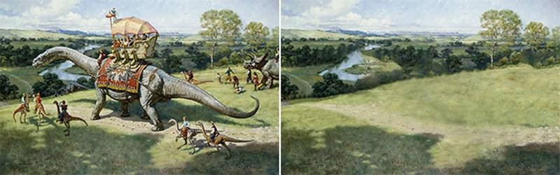 dinotopia with and without dinosaurs