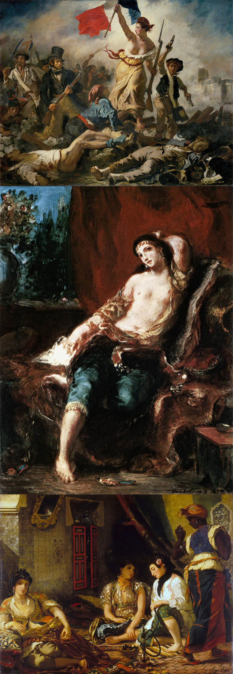 eugene delecroix various paintings of women
