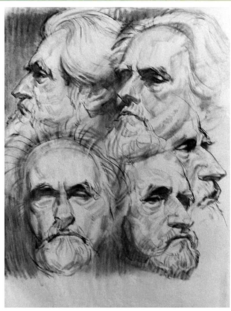 fred fixler portrait drawings