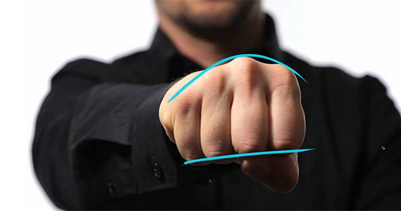 fists front facing knuckles curve