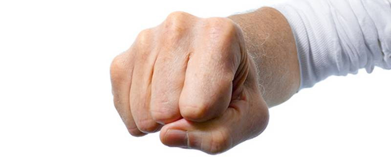 fists knuckles skin creases