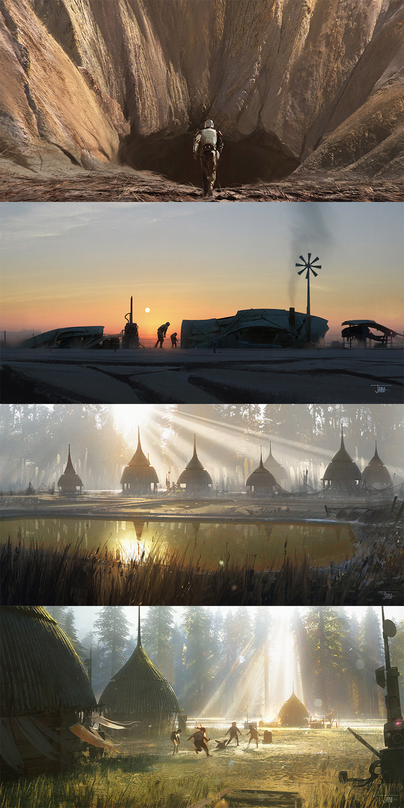 jama jurabaev concept art star wars mandalorian