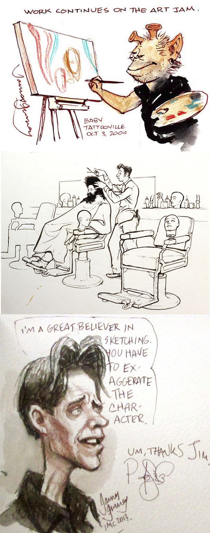 James Gurney cartoons