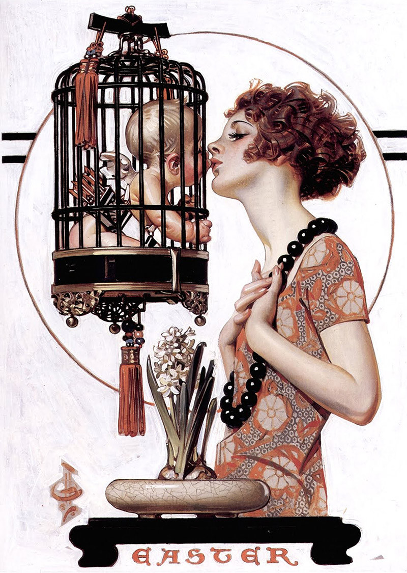 leyendecker-kissing-cupid